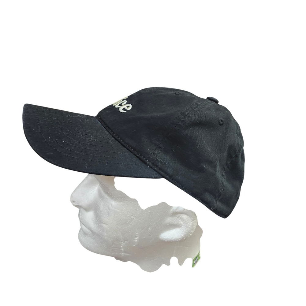 LXZG Alice Mushroom Embroidered Black Cotton Dad Hat Goblincore Retro Cap - Picture 8 of 11